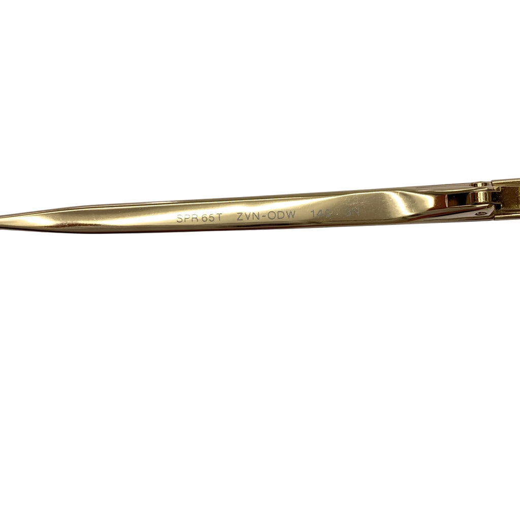 【미품】 PRADA / 프라다 | SPR65T 라운드 선글라스 안경 | ZVN-ODW 140 3N | 골드/브라운