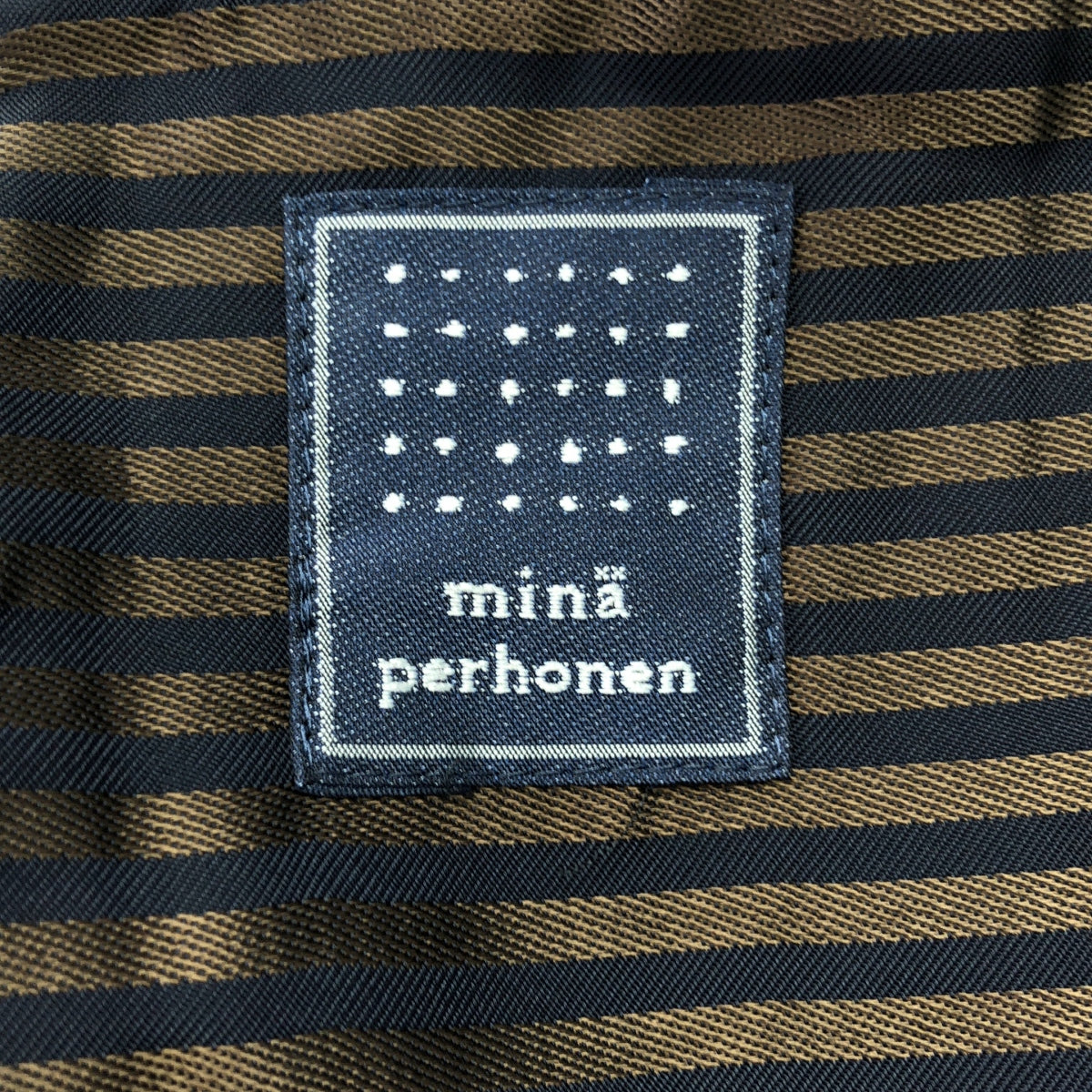 【美品】  mina perhonen / ミナペルホネン | 2007AW | donguri / エンブロイダリー スカラップ ワンピース / 総裏地 | M | ネイビー | レディース