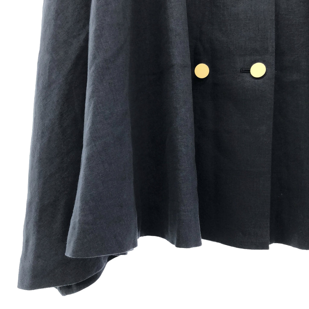 由 iena 鍍金 | 2021春夏 |金色紐帶手帕下擺喇叭裙 | 36 |海軍 |女性的