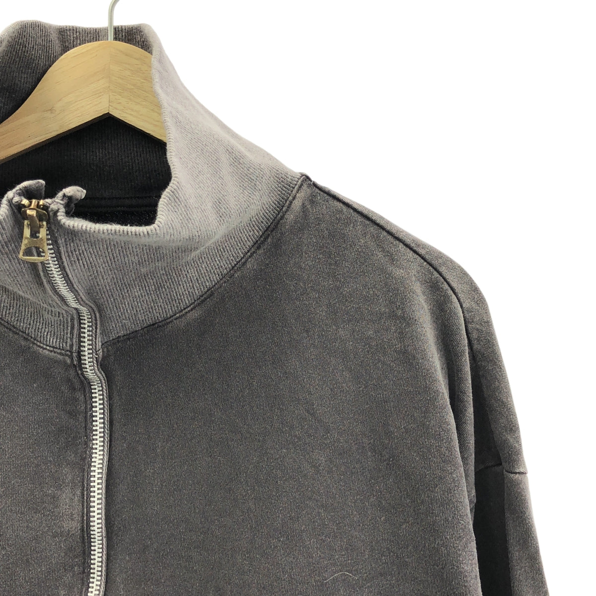 【美品】barbell object バーベルオブジェクト ジップスウェット Barbell Object(バーベルオブジェクト) zip sweat fadeハーフジップ