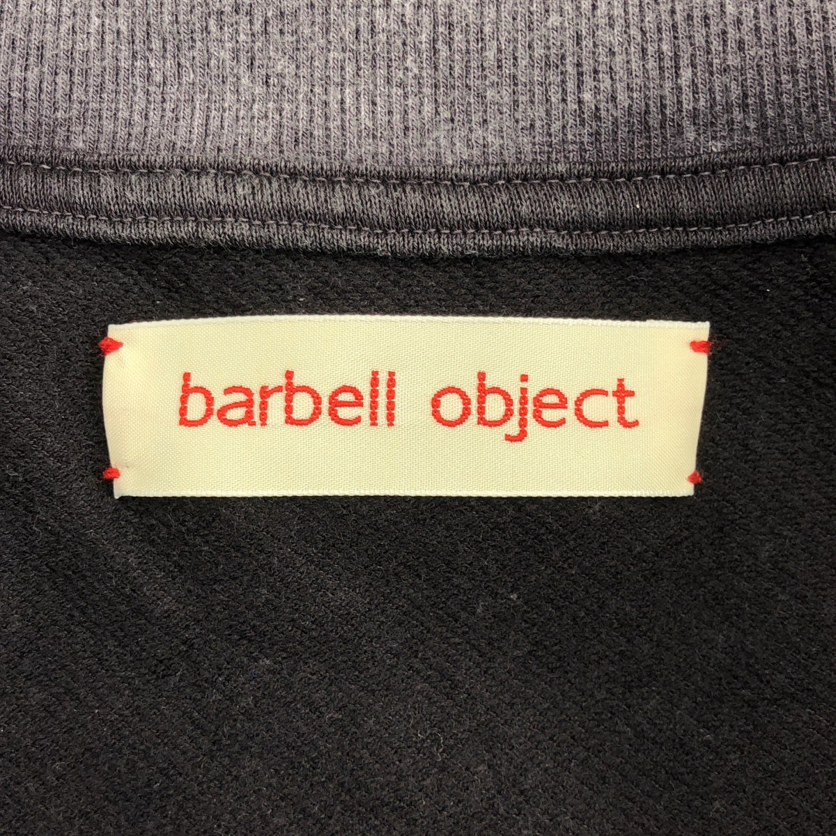 barbell object / バーベル オブジェクト | 2025SS | zip sweat
