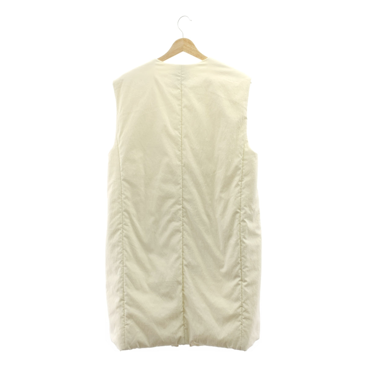 乾淨整潔 | V領加厚長背心 | F碼 | 白色 | 女款