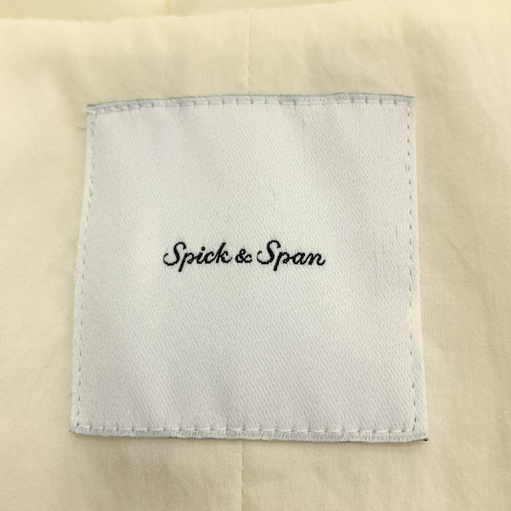 Spick and Span / スピックアンドスパン | Vネック 中綿 ロングベスト | F | ホワイト | レディース