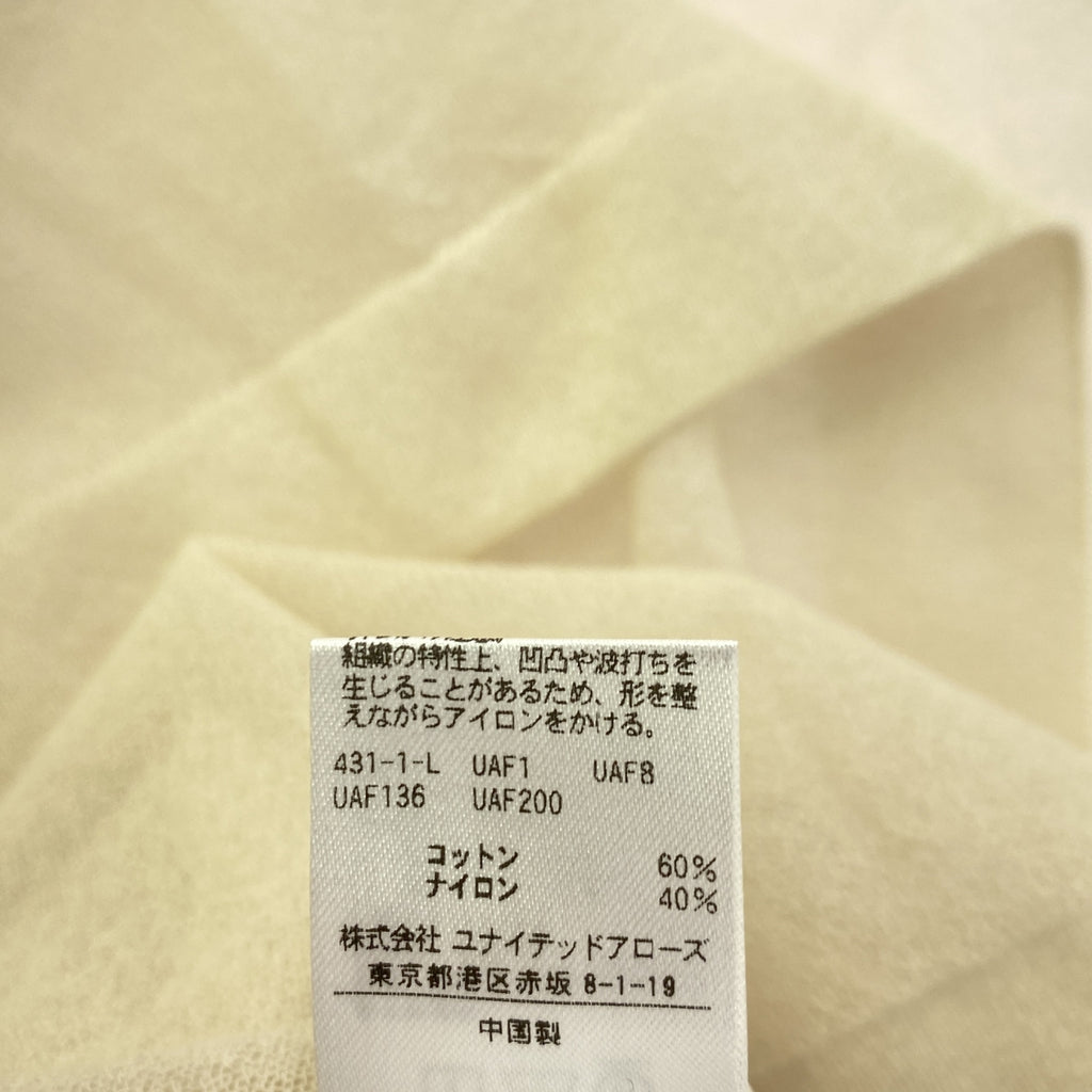 美麗與青春 |透明圓領短袖針織衫 | F |象牙 |女性的