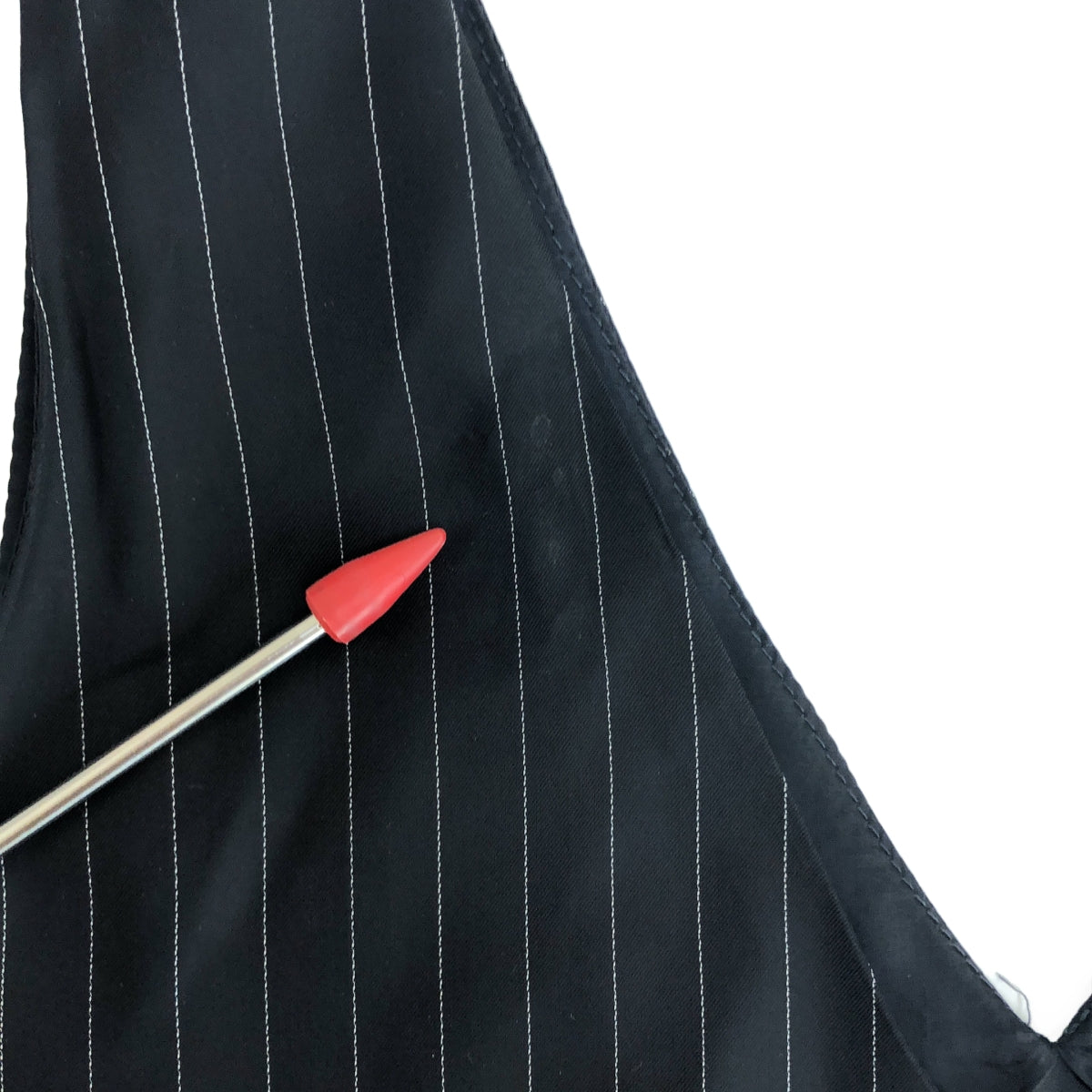 PONTI / ポンティ | Cupra Striped / Recycle PE Fringe Dress / インサイドアウト フリンジ ワンピース | 1 | レディース