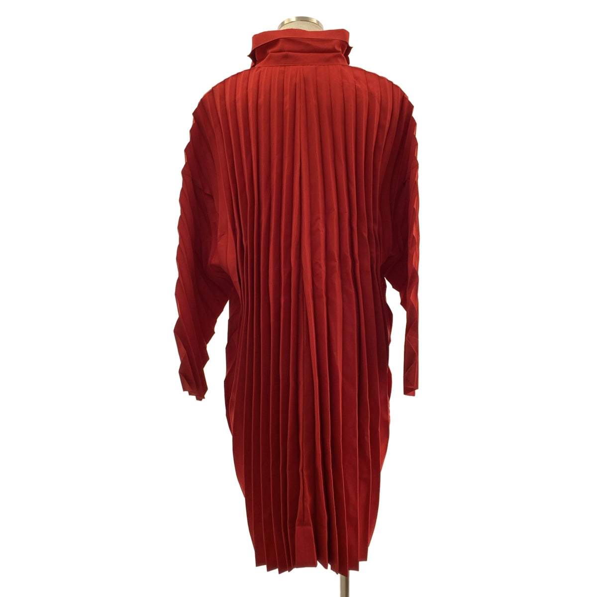【美品】  HOMME PLISSE ISSEY MIYAKE / オムプリッセイッセイミヤケ | 2019SS | プリーツ スタンドカラー エッジコート | 3 | レッド | メンズ