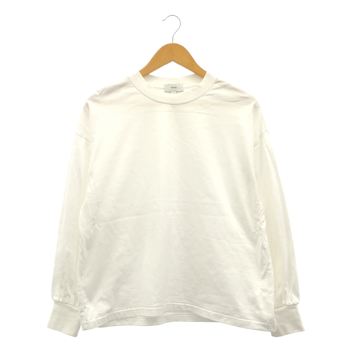 HYKE / 하이크 | 코튼 풍선 슬리브 T 셔츠 | 1 | 화이트 | 여성