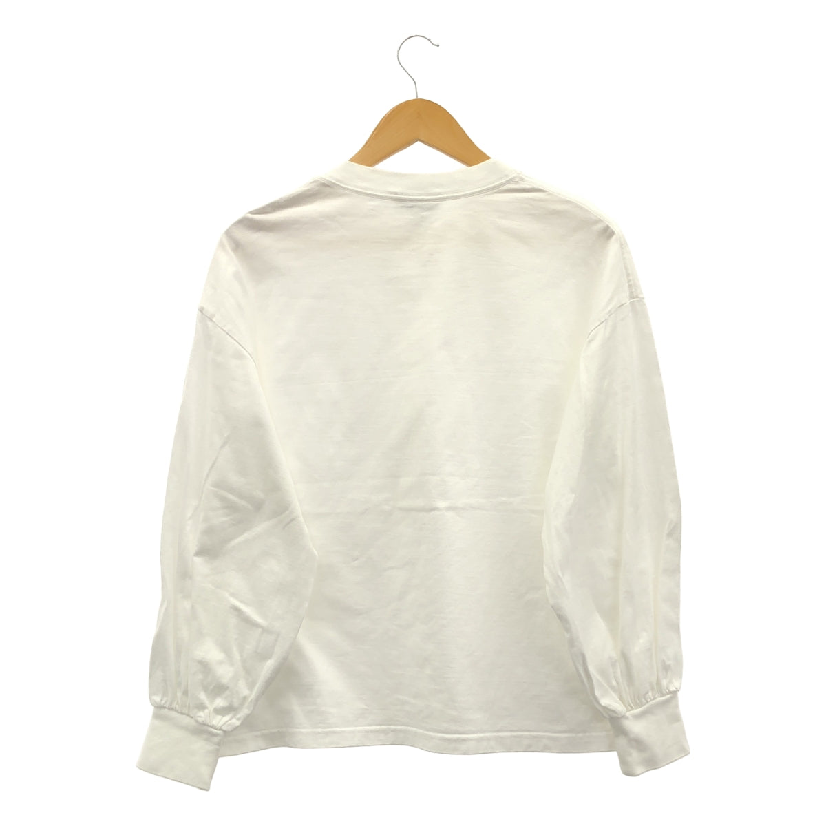 HYKE / 하이크 | 코튼 풍선 슬리브 T 셔츠 | 1 | 화이트 | 여성