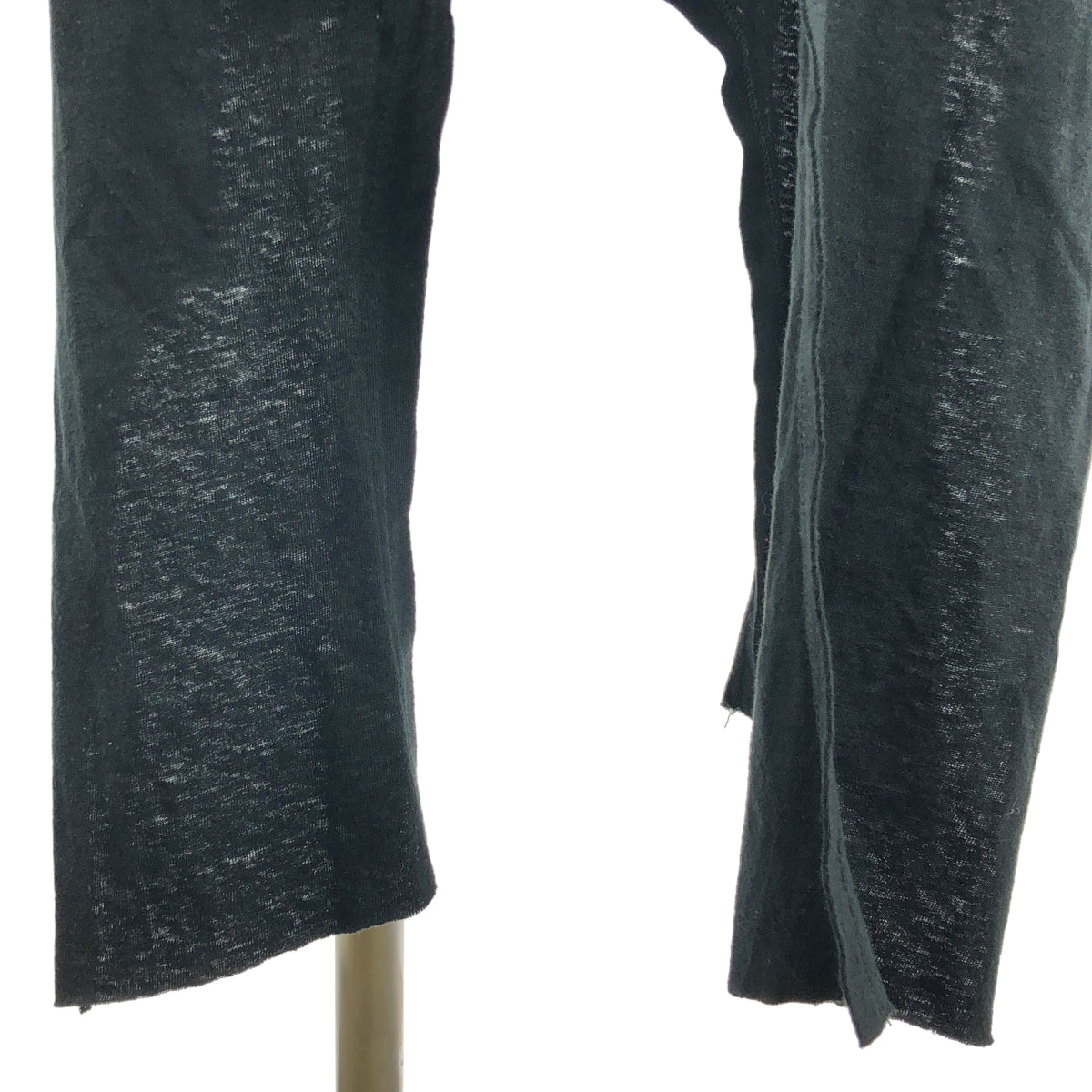 YOHJI YAMAMOTO POUR HOMME / ヨウジヤマモトプールオム | 2024SS | TIED UP RAGLAN HOOD CD コットンリネン フード カーディガン | 3 | ブラック | メンズ