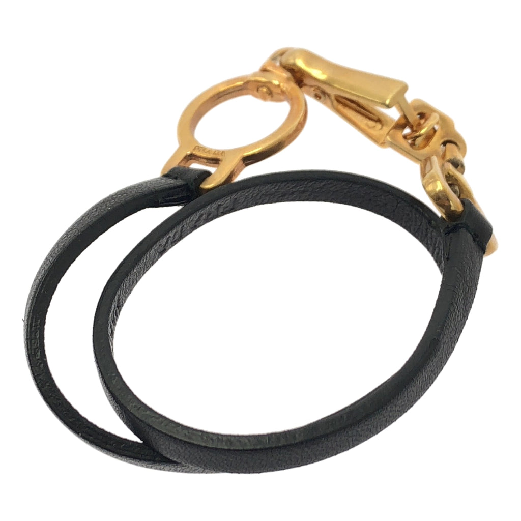 PRADA / プラダ | レザー ストラップ ブレスレット |