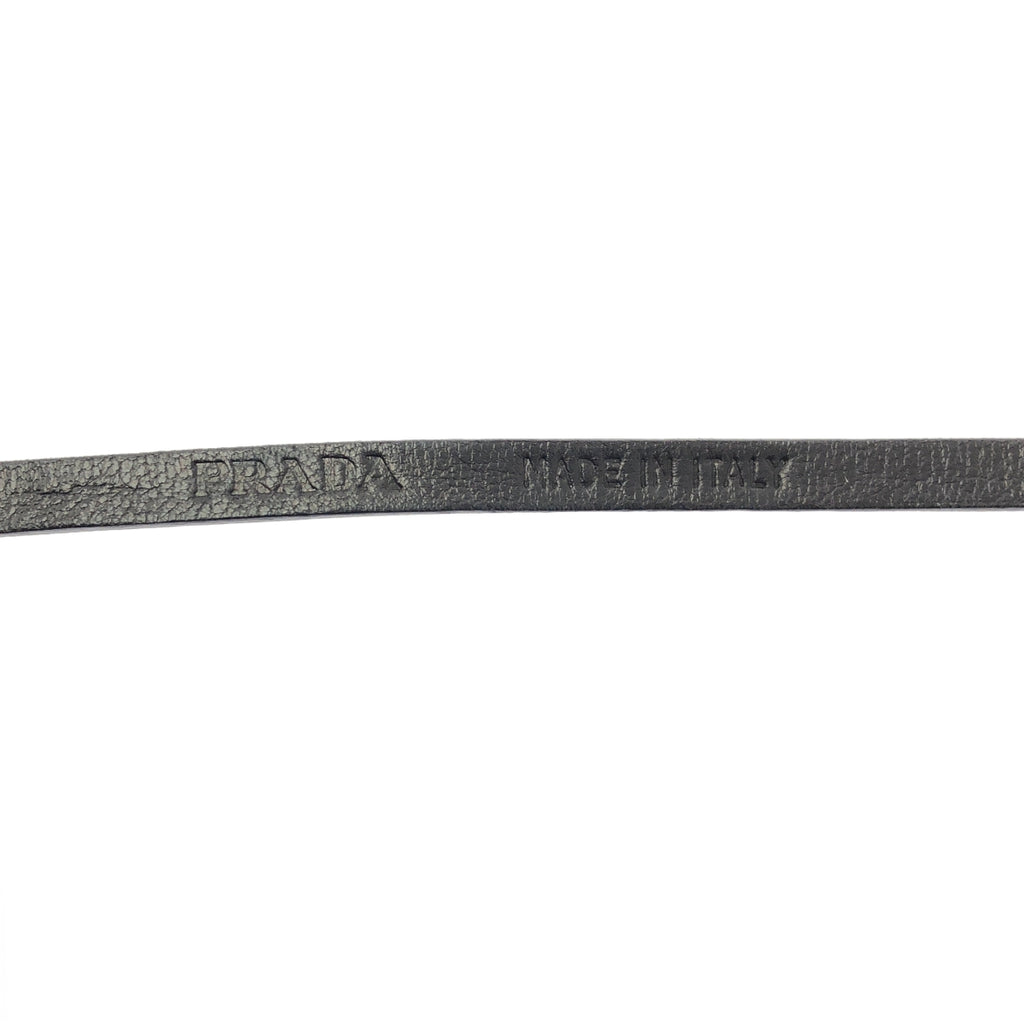PRADA / プラダ | レザー ストラップ ブレスレット |