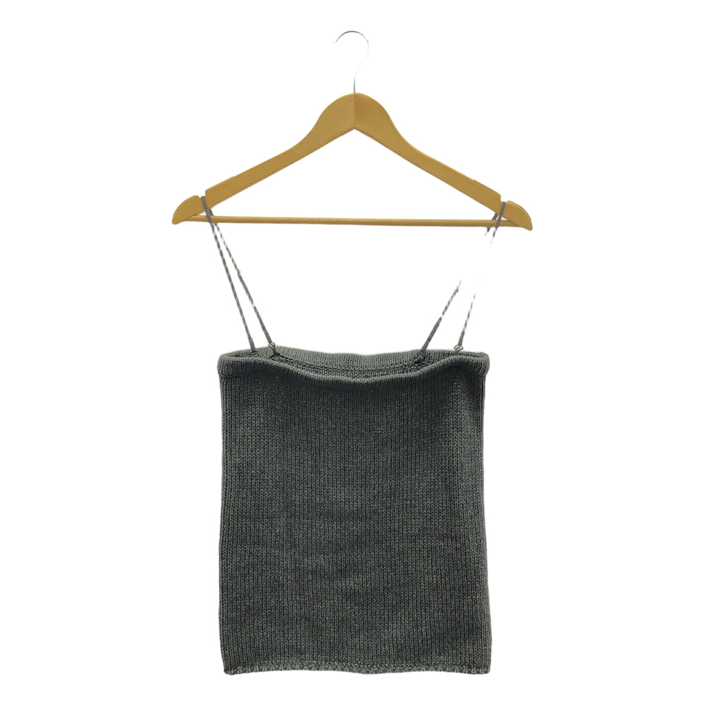 【美品】  Plage / プラージュ | 2024SS | FIZZ ベアトップ ニット | F | グレー | レディース