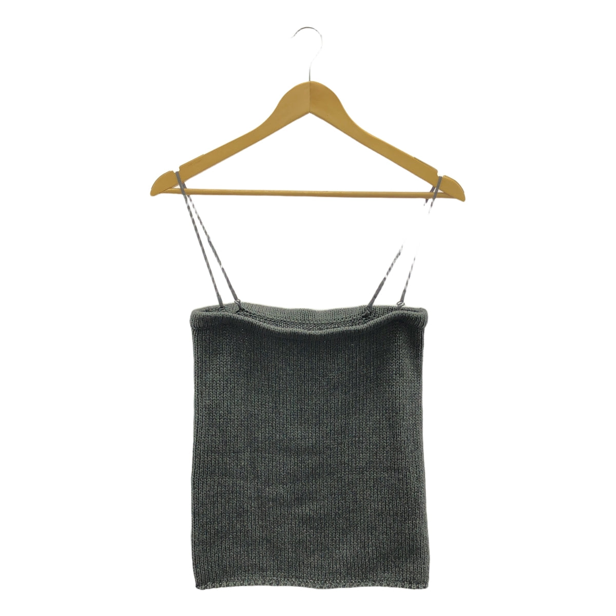 【미품】 Plage / 플라주 | 2024SS | FIZZ 베어 탑 니트 | F | 회색 | 여성