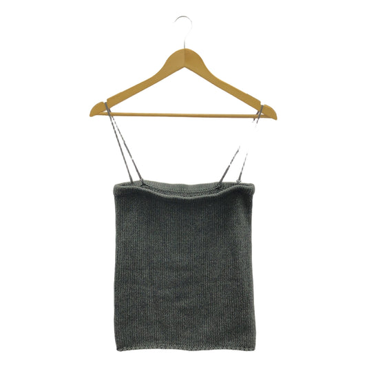 【美品】  Plage / プラージュ | 2024SS | FIZZ ベアトップ ニット | F | グレー | レディース