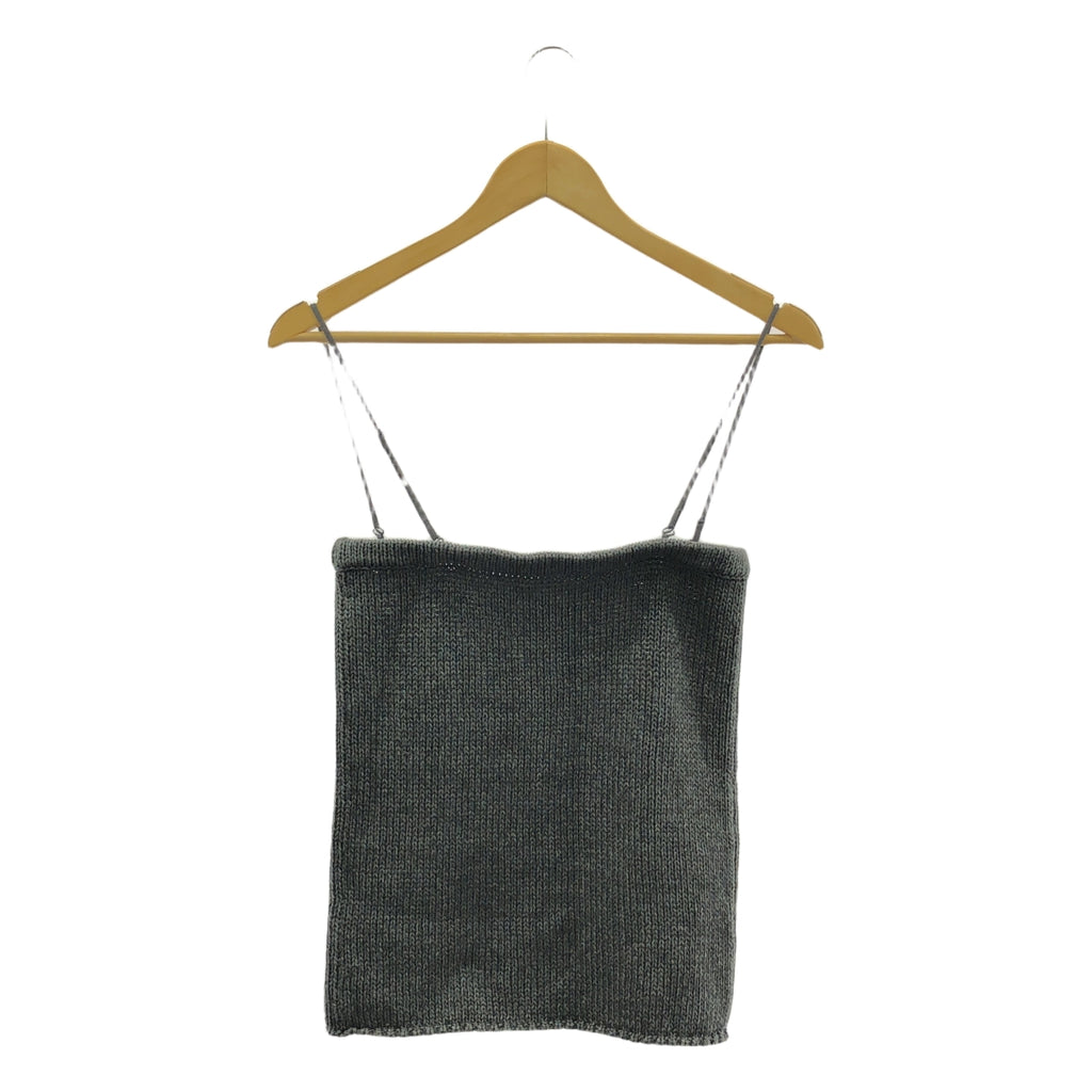 【美品】  Plage / プラージュ | 2024SS | FIZZ ベアトップ ニット | F | グレー | レディース