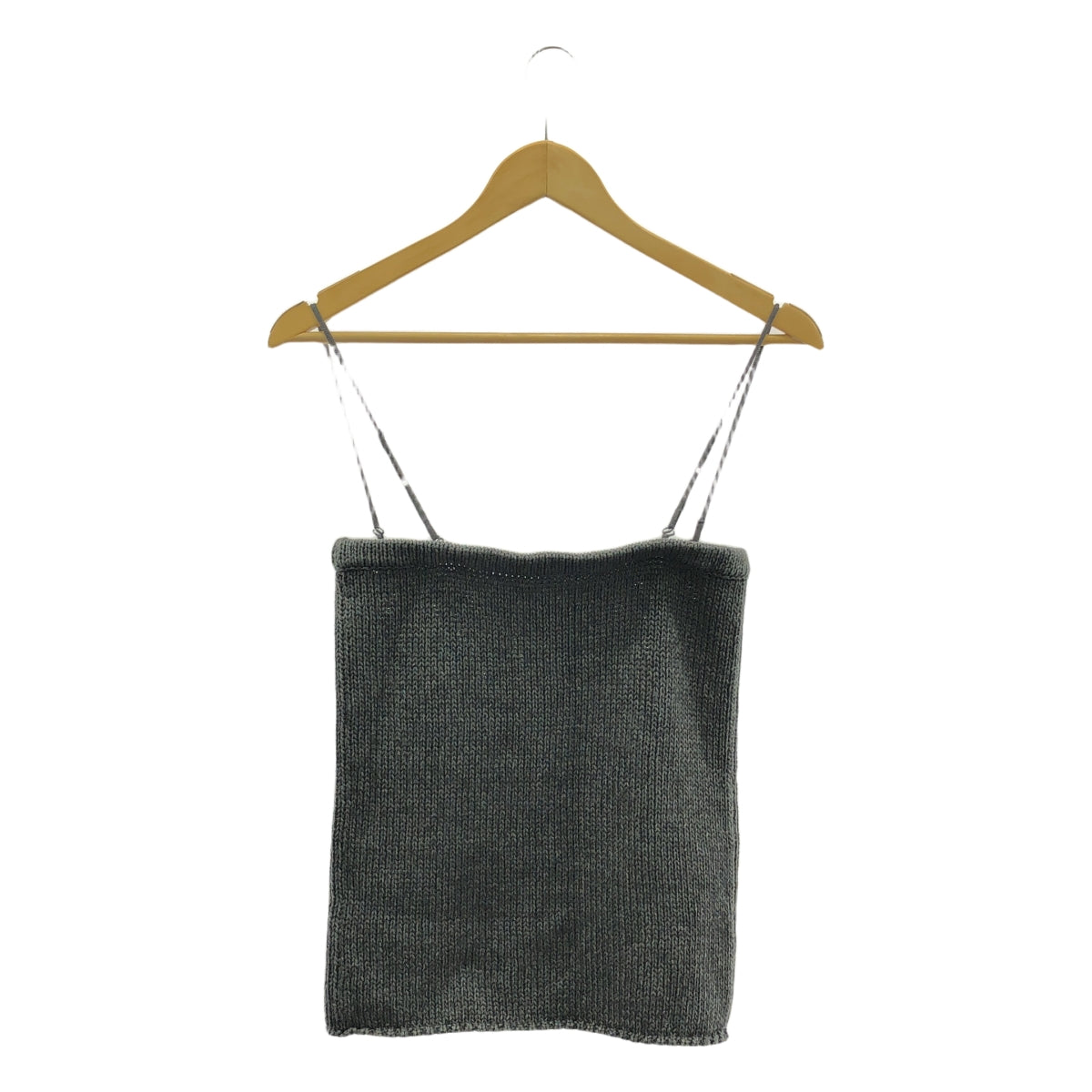 【미품】 Plage / 플라주 | 2024SS | FIZZ 베어 탑 니트 | F | 회색 | 여성