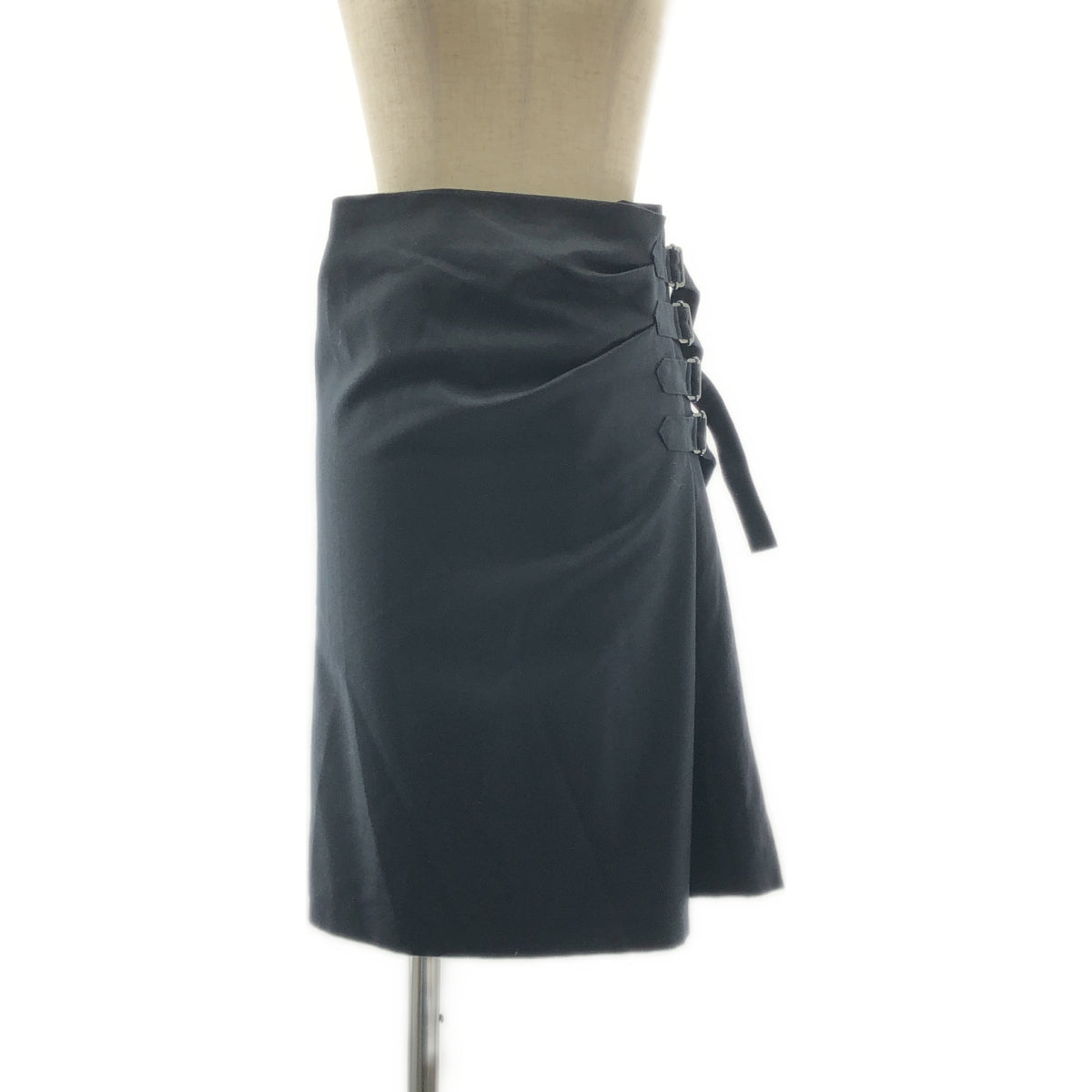 DRIES VAN NOTEN | Wool belted asymmetrical skirt | 38 | Women's
