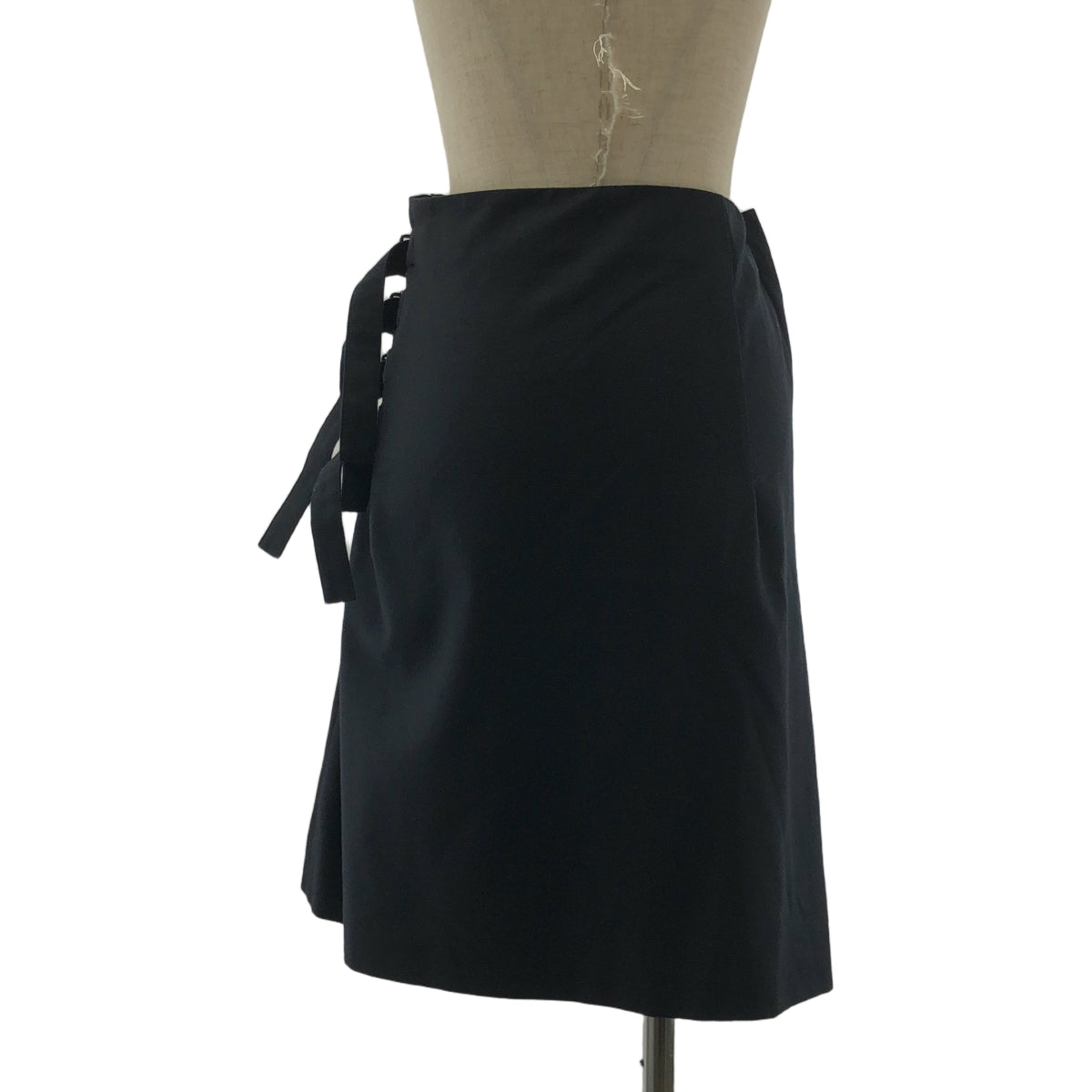 DRIES VAN NOTEN | Wool belted asymmetrical skirt | 38 | Women's