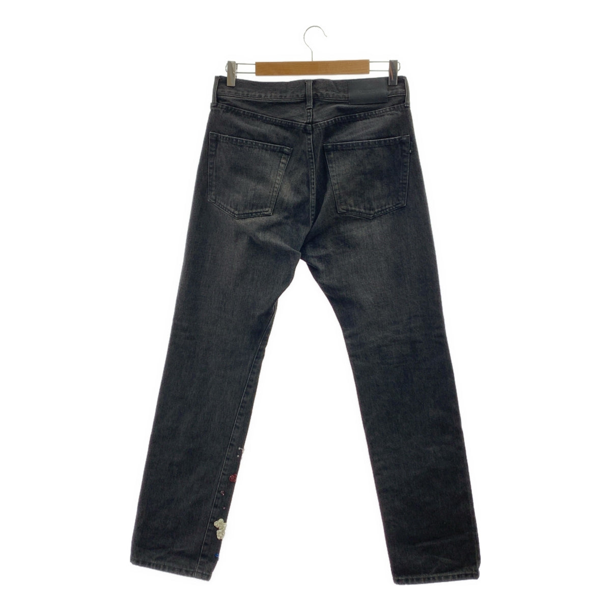 アンダーカバー　under cover デニムパンツ　スキニー　ブラック　3 UNDER COVER / アンダーカバー | 2023AW | ドリップビーズ 装飾 レザー