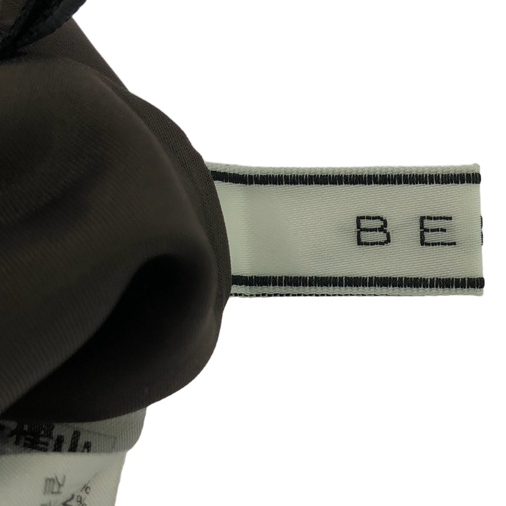 BEIGE， / ベイジ | リネン混 ステッチ ワイド パンツ | 2 | ブラウン | レディース