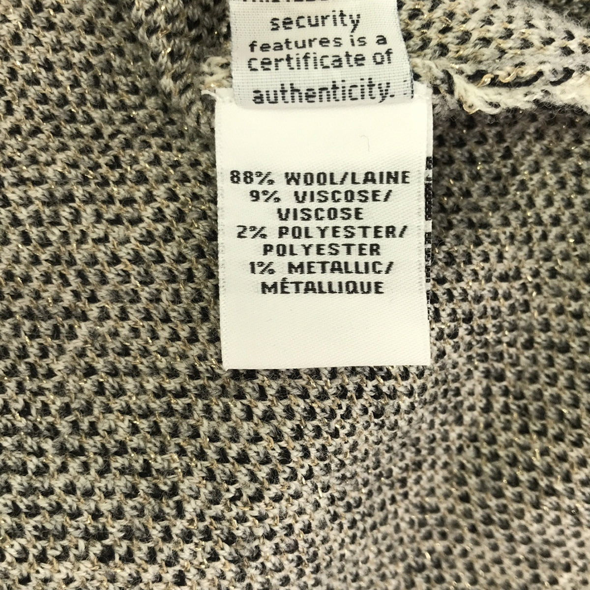 DIANE VON FURSTENBERG / ダイアンフォンファステンバーグ | レオパード 総柄 クルーネックニット | M | グレー/ブラック/オフホワイト | レディース