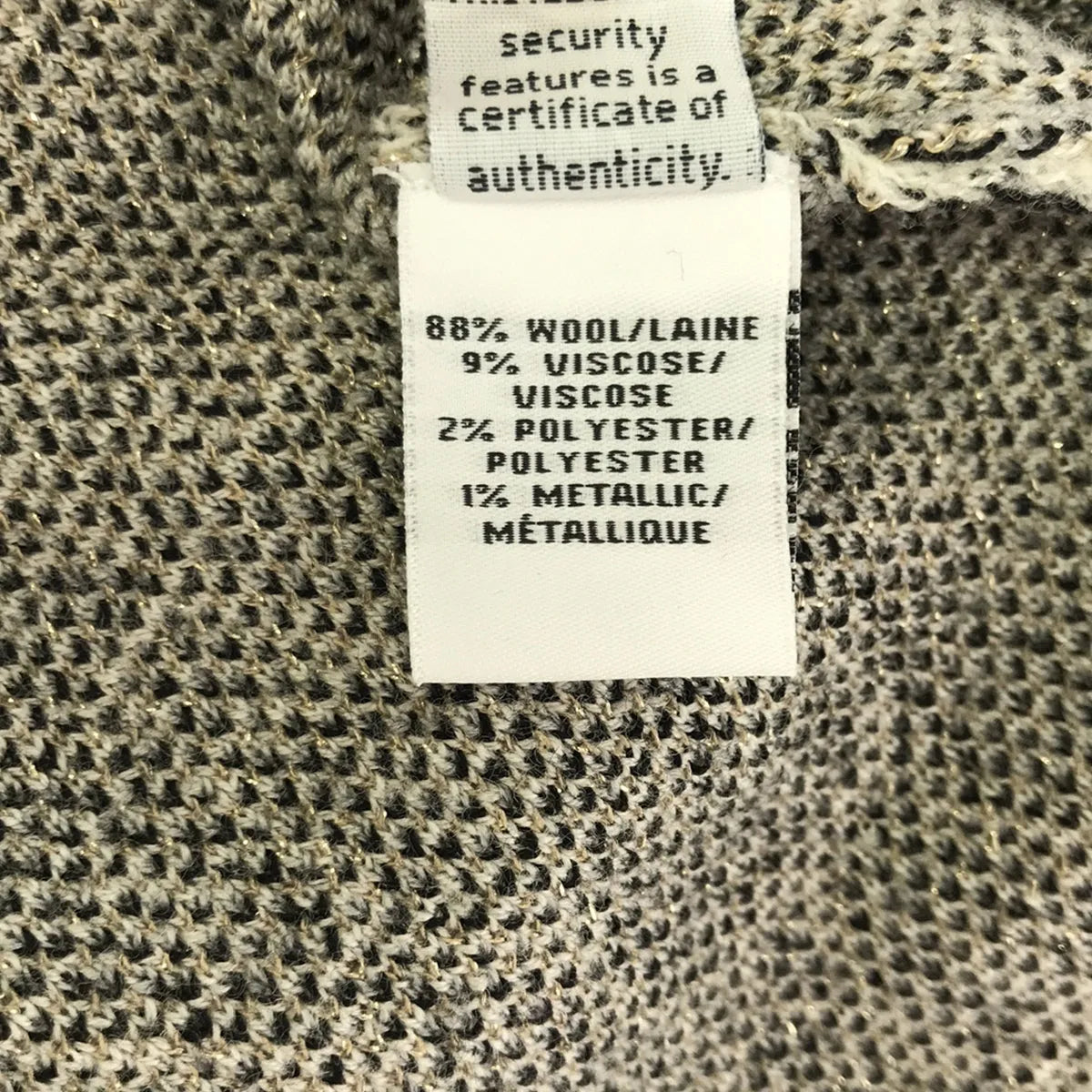 DIANE VON FURSTENBERG / ダイアンフォンファステンバーグ | レオパード 総柄 クルーネックニット | M | グレー/ブラック/オフホワイト | レディース