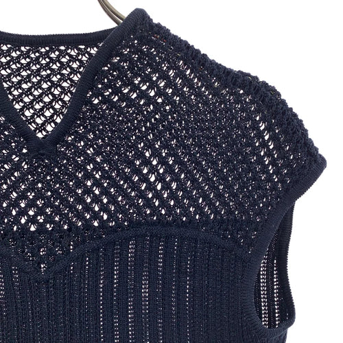 （週末限定セール）Mame Kurogouchi 刺繍ノースリーブトップス mame mame kurogouchi マメ クロゴウチ 21SS lace flap レースフラップ