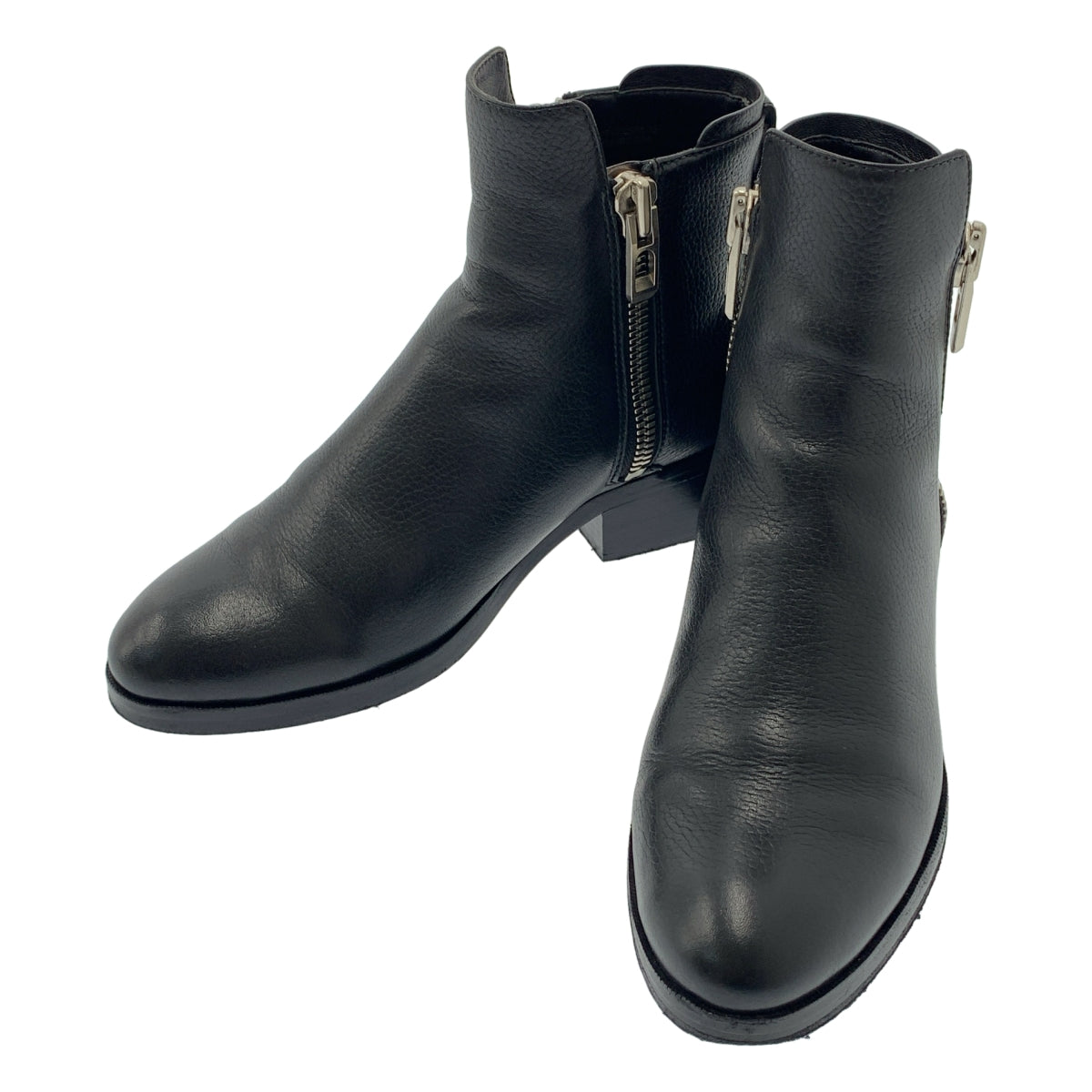 3.1 Phillip Lim / スリーワンフィリップリム | レザー ジップ ショートブーツ | 35 | ブラック | レディース