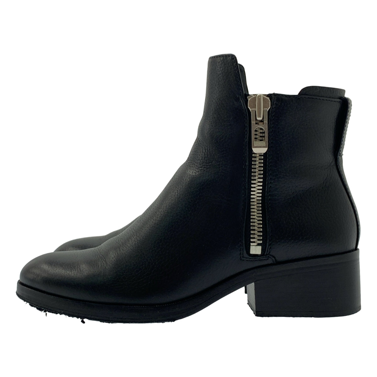 3.1 Phillip Lim / スリーワンフィリップリム | レザー ジップ ショートブーツ | 35 | ブラック | レディース
