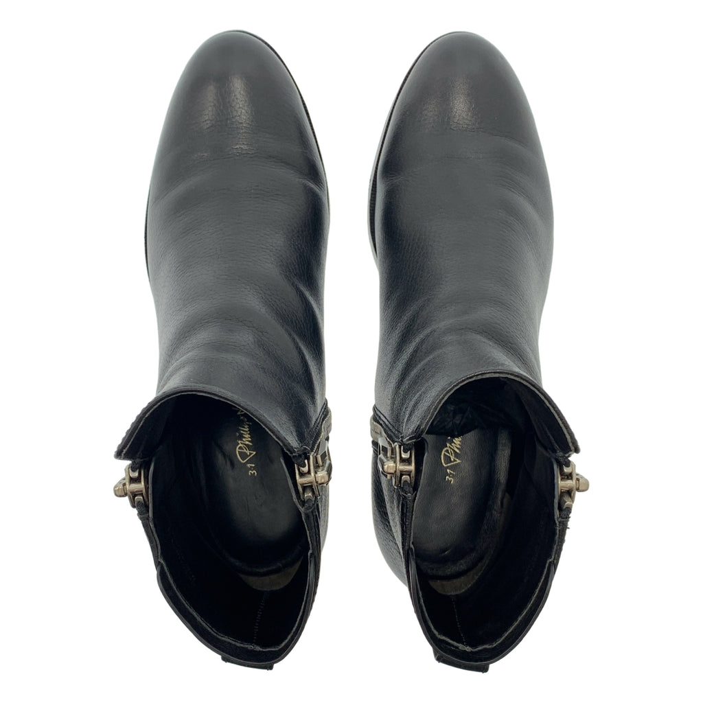 3.1 Phillip Lim | 皮革拉鍊短靴 | 35碼 | 女款