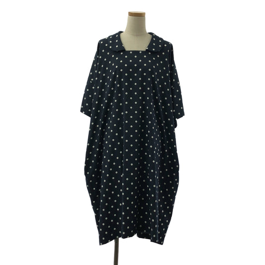 COMME des GARCONS COMME des GARCONS / コムコム | 2018SS | 洗い加工 ドット ラウンドカラー ワンピース | S | レディース
