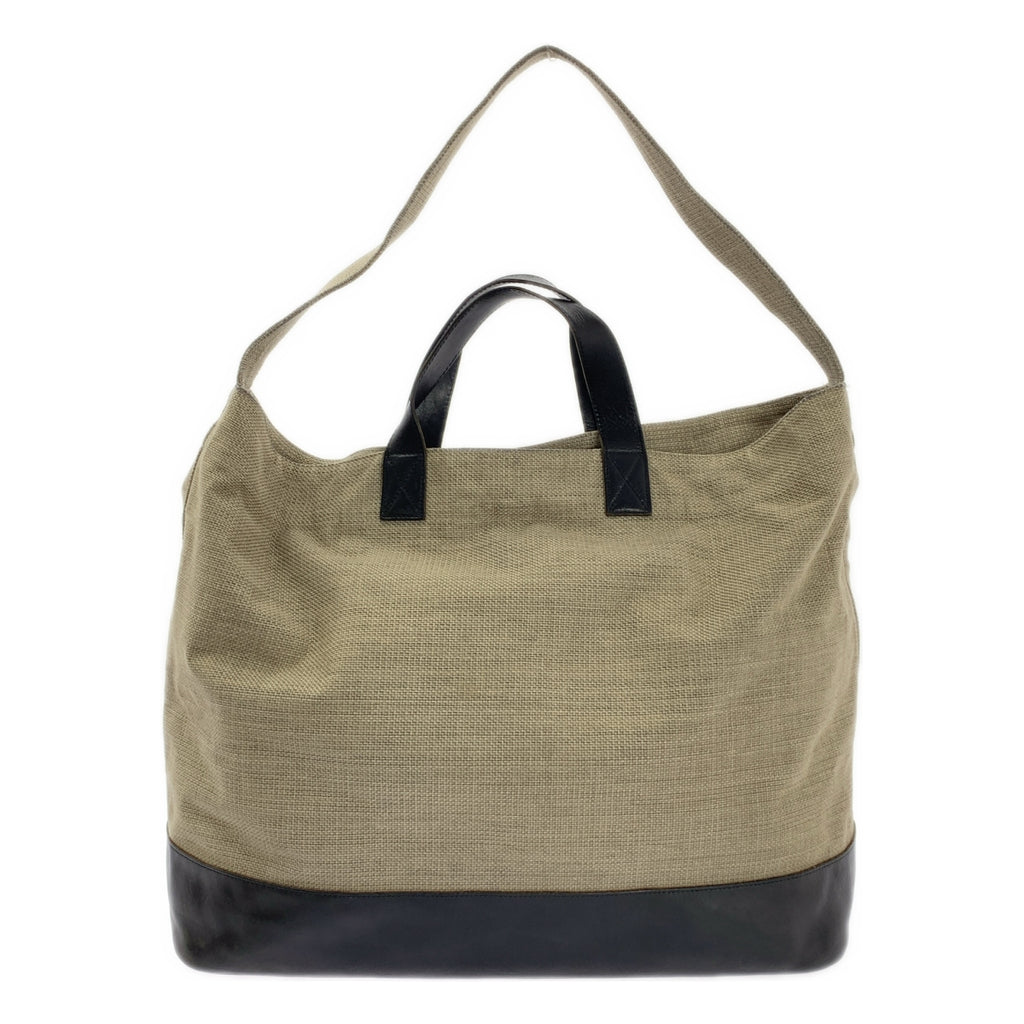 ARTS &amp; SCIENCE / 아츠 앤 사이언스 | 2way 숄더 포함 가죽 전환 캔버스 핸드 토트 백 / 유니섹스 |