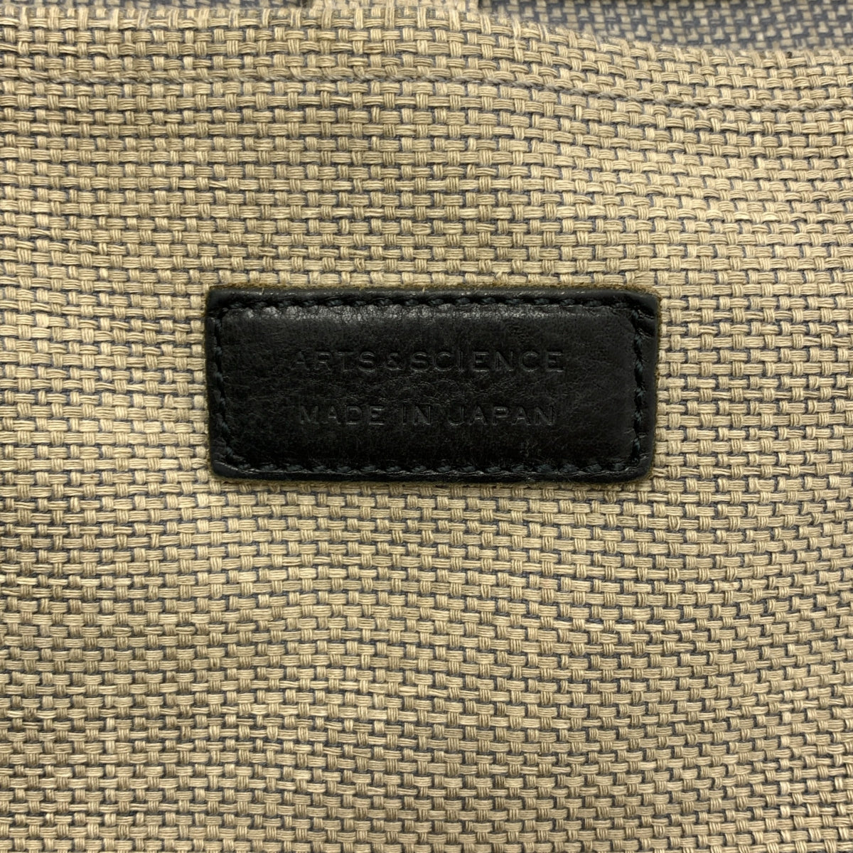 ARTS &amp; SCIENCE / 아츠 앤 사이언스 | 2way 숄더 포함 가죽 전환 캔버스 핸드 토트 백 / 유니섹스 |