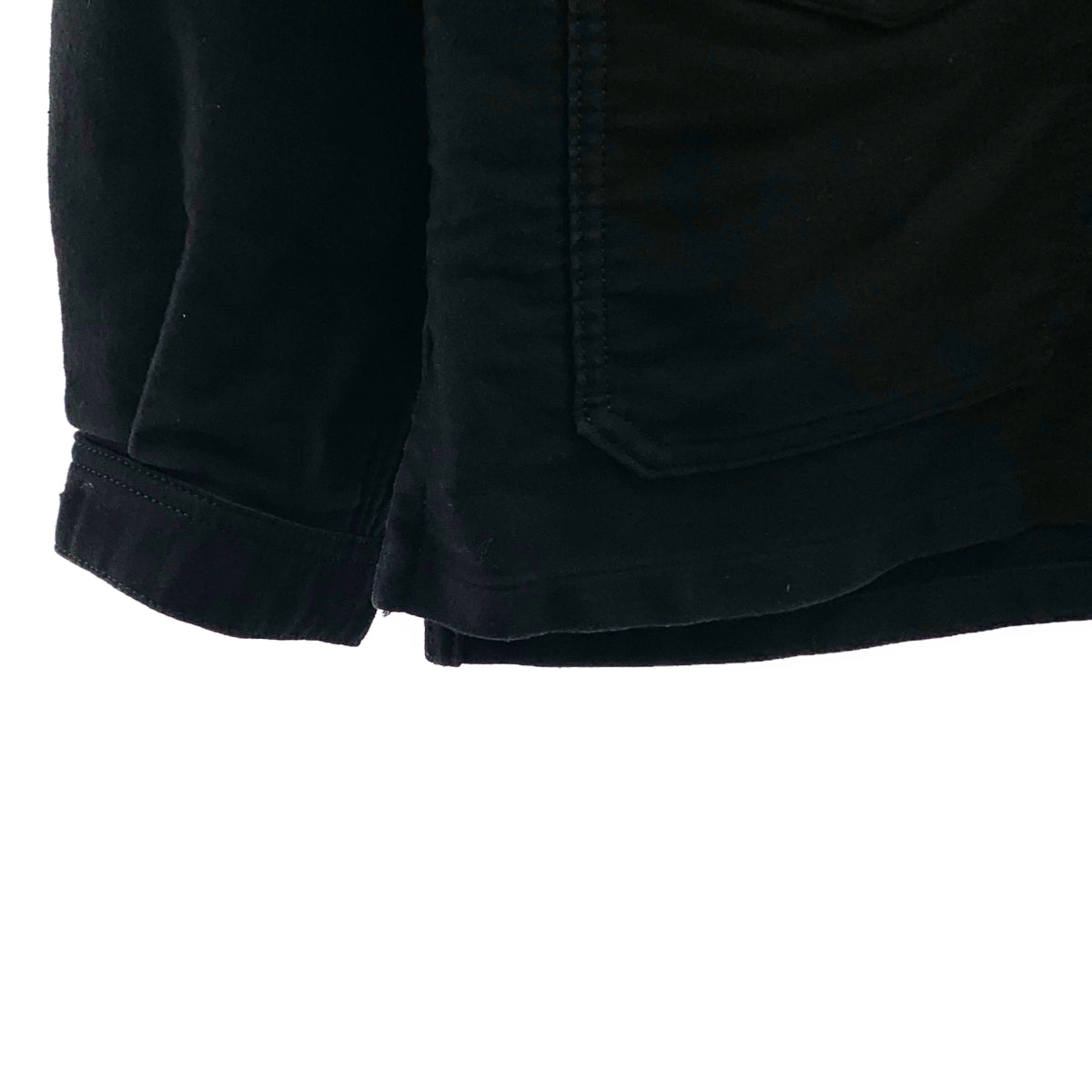 【美品】  AUBERGE / オーベルジュ | 2022SS | CHARBON DEEP シャルボン ディープ モールスキン カバーオール | 38 | ブラック | メンズ