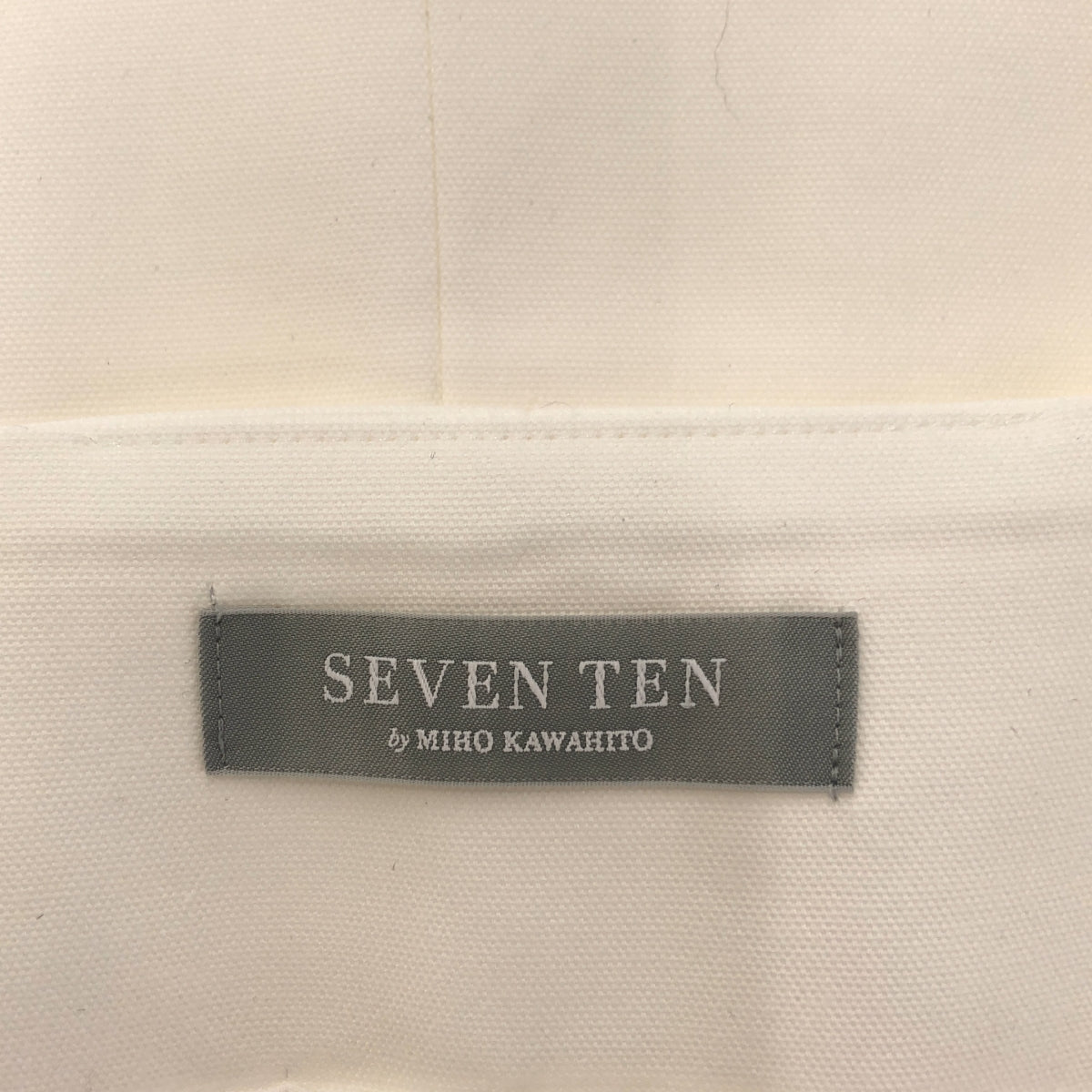 【美品】  SEVEN TEN by MIHO KAWAHITO / セブンテンバイミホカワヒト | 2023SS | スクエアネック ジレ | S | ホワイト | レディース