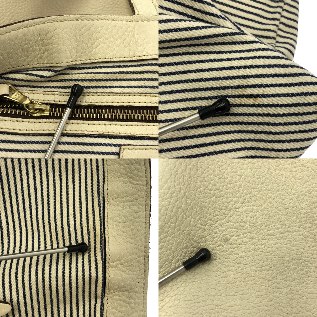 J&M DAVIDSON / ジェイアンドエムデヴィッドソン | レザー ショルダーバッグ | ホワイト | レディース