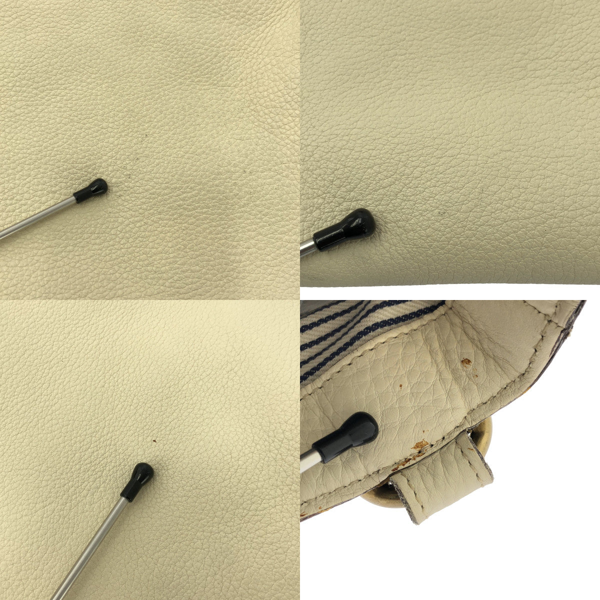 J&M DAVIDSON / ジェイアンドエムデヴィッドソン | レザー ショルダーバッグ | ホワイト | レディース