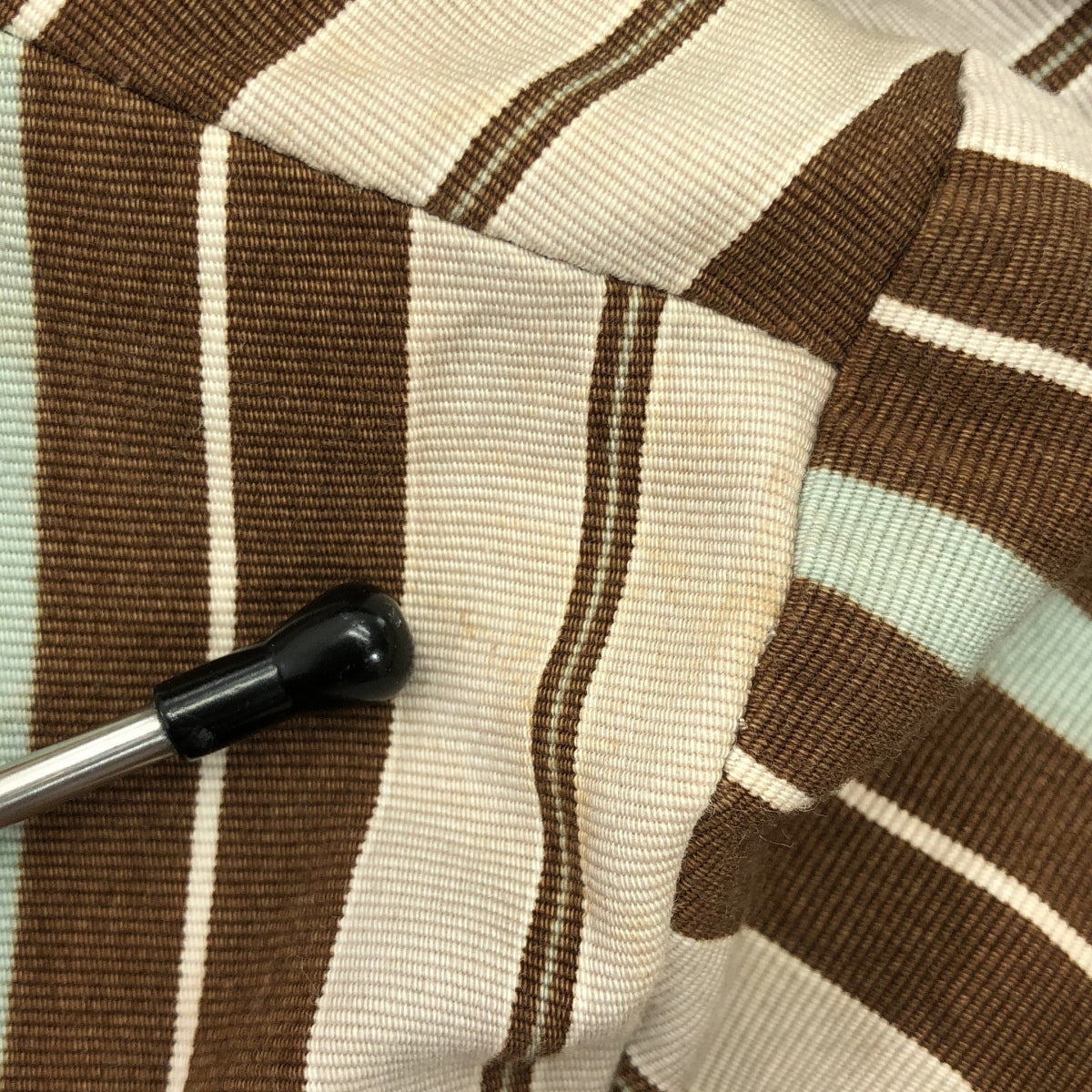 MARNI / マルニ | コットン ストライプ テーラード ジャケット | 46 | ブラウン/ブルー/グレー | メンズ