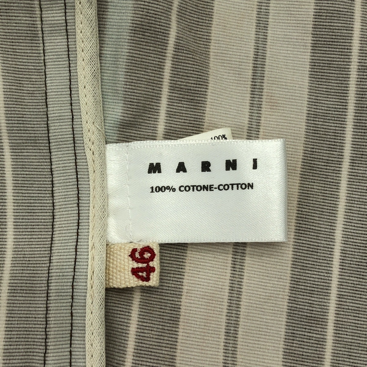 MARNI / マルニ | コットン ストライプ テーラード ジャケット | 46 | ブラウン/ブルー/グレー | メンズ