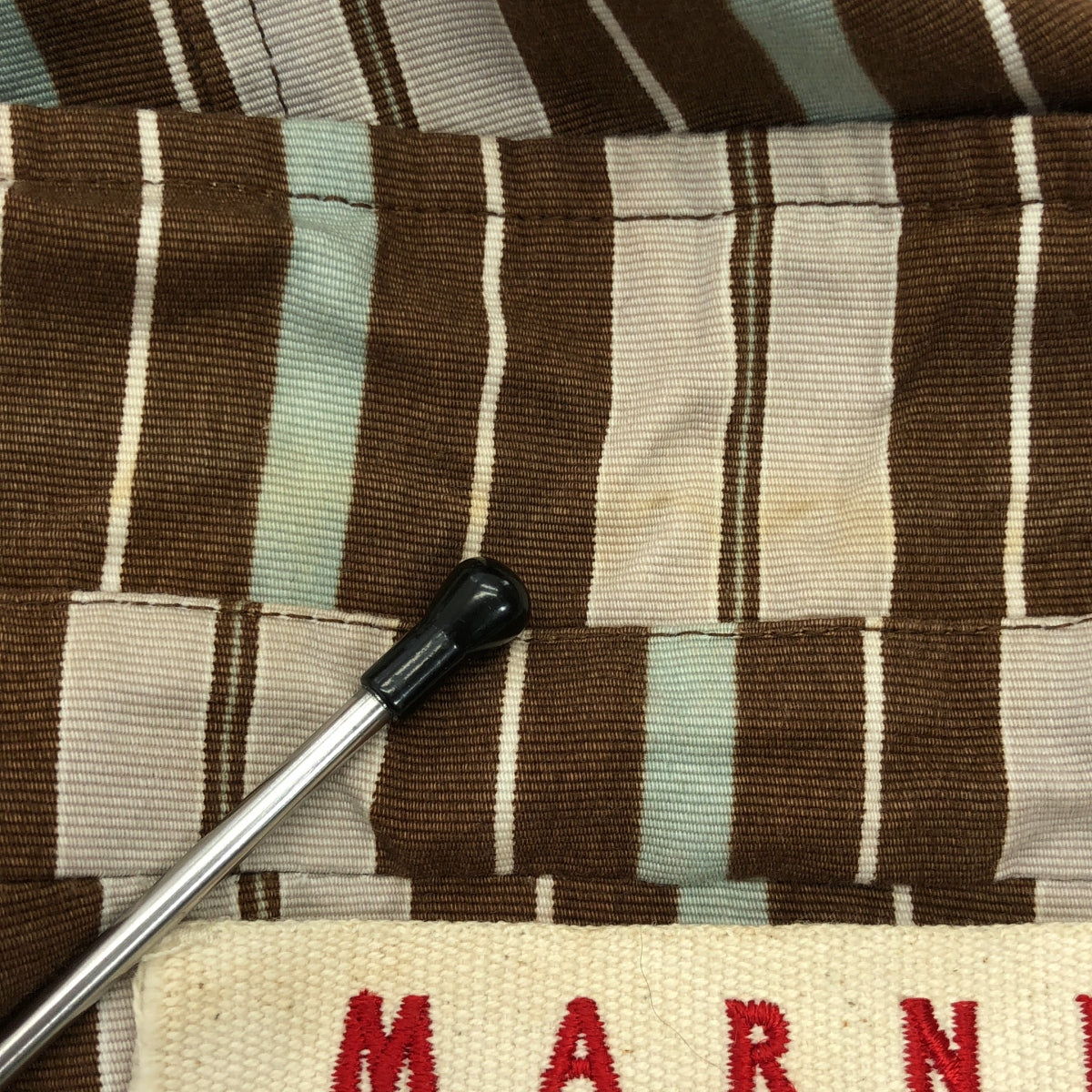 MARNI / マルニ | コットン ストライプ テーラード ジャケット | 46 | ブラウン/ブルー/グレー | メンズ