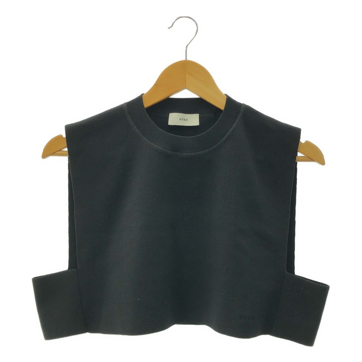 HYKE / ハイク | S/C/P CREW NECK CROP TOP クロップド ニット ベスト |