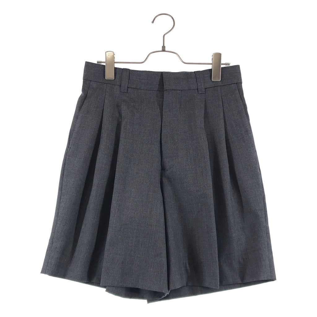 MADISON BLUE / マディソンブルー | WIDE TUCK SHORTS WOOL ウールギャバジン ワイド タック ショートパンツ | 00（XS） | レディース