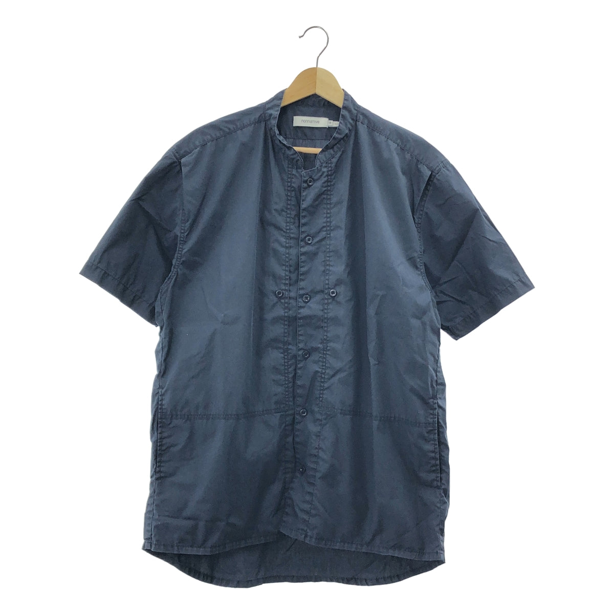 nonnative | Climber 春夏襯衫 棉質打字機短袖襯衫 | 2 碼 | 海軍藍 | 男款