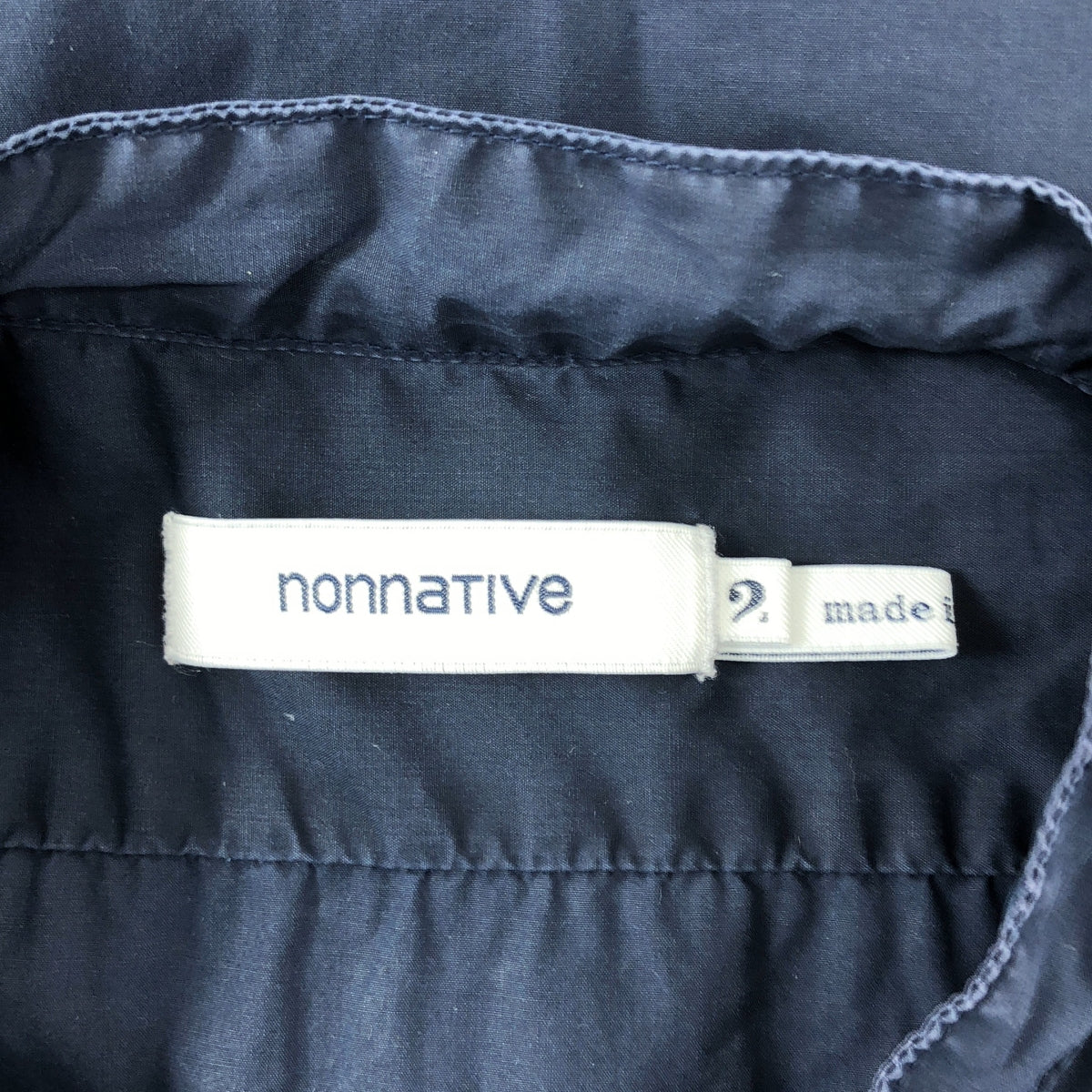 nonnative | Climber 春夏襯衫 棉質打字機短袖襯衫 | 2 碼 | 海軍藍 | 男款