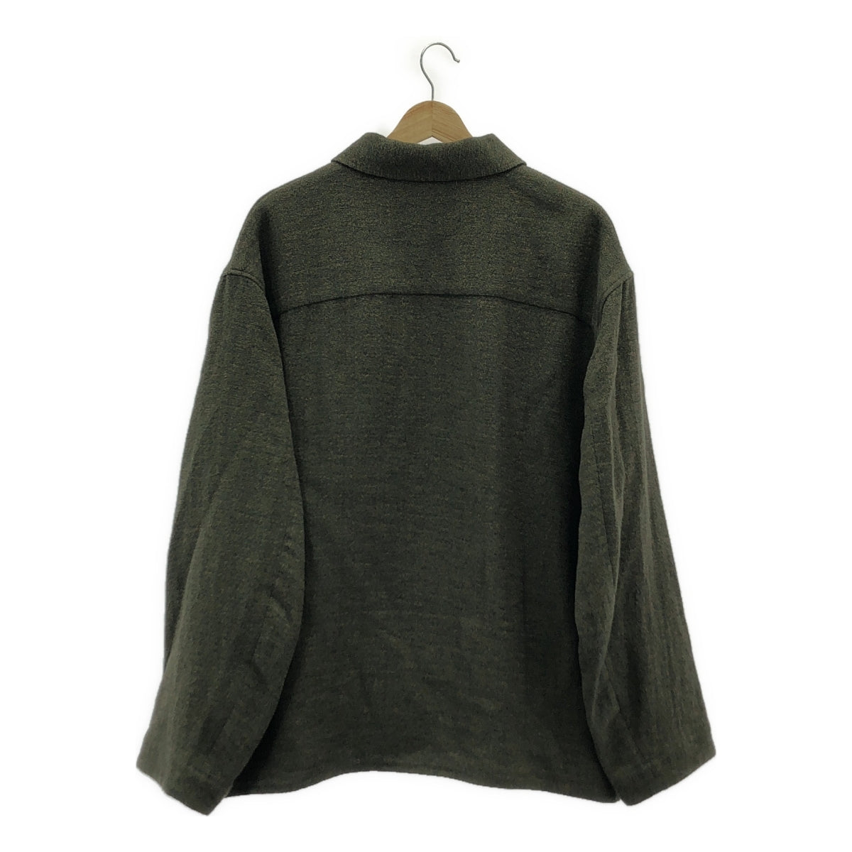 【美品】  amachi. / アマチ | 2022AW | × Elise Gettliffe / Collection 011 Vertical Concept  / ツイード ジャケット | 4 | オリーブ | メンズ