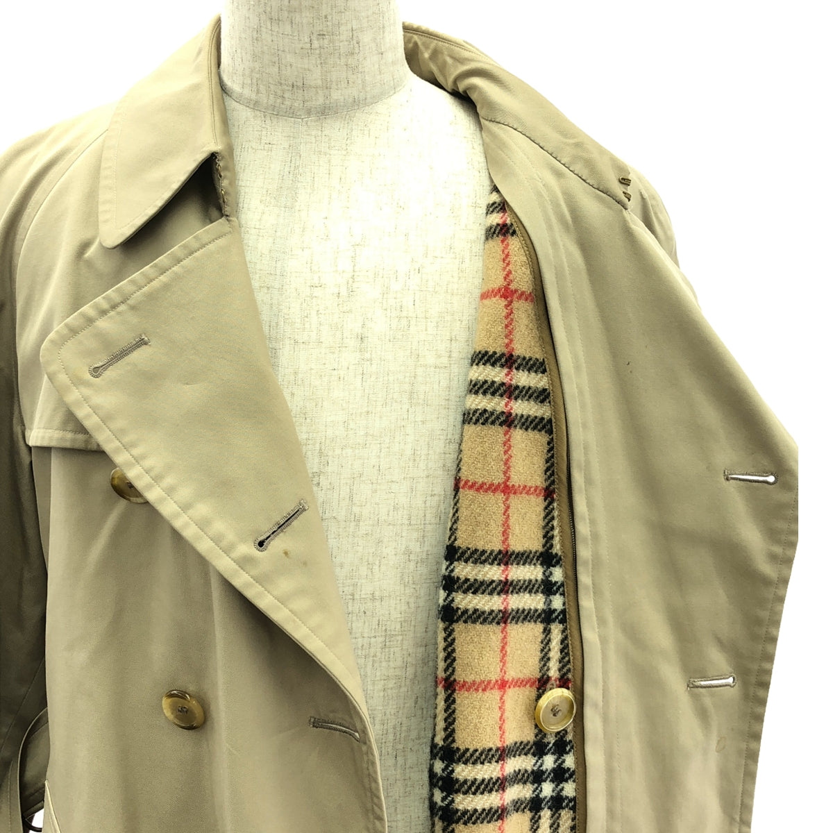 Burberrys | 1990s ~ vintage / Vintage over trench coat / detachable Nova check liner | Beige | Men's