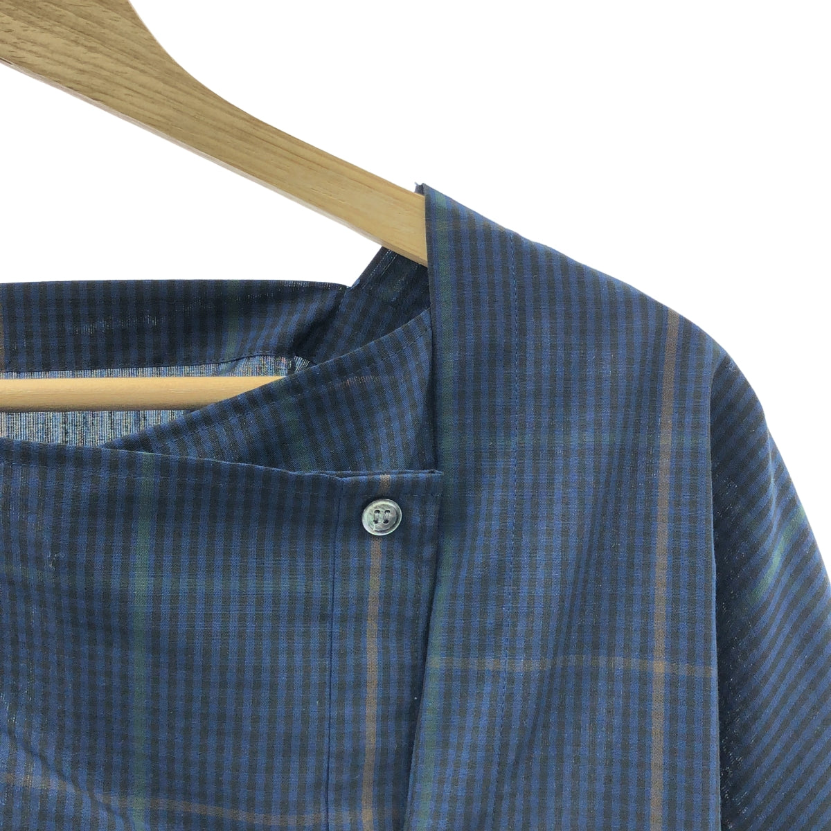 ZUCCa / ズッカ | コットン チェック ワンピース | M | ネイビー | レディース