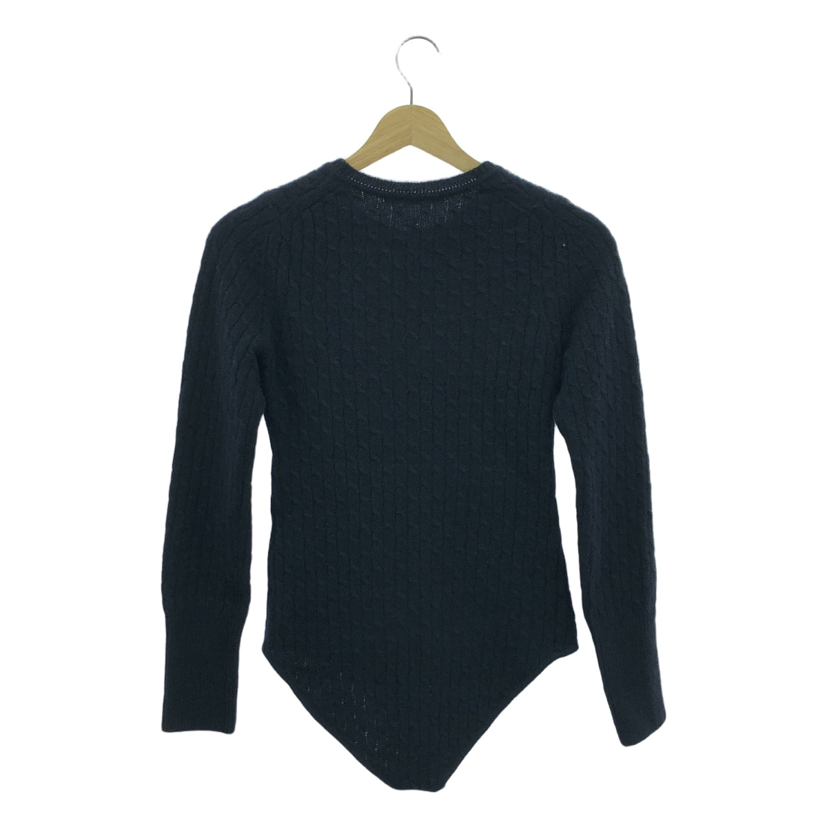 BACCA / 바카 | 2022AW | 울 캐시미어 케이블 스티치 니트 바디 | S | 다크 네이비 | 여성