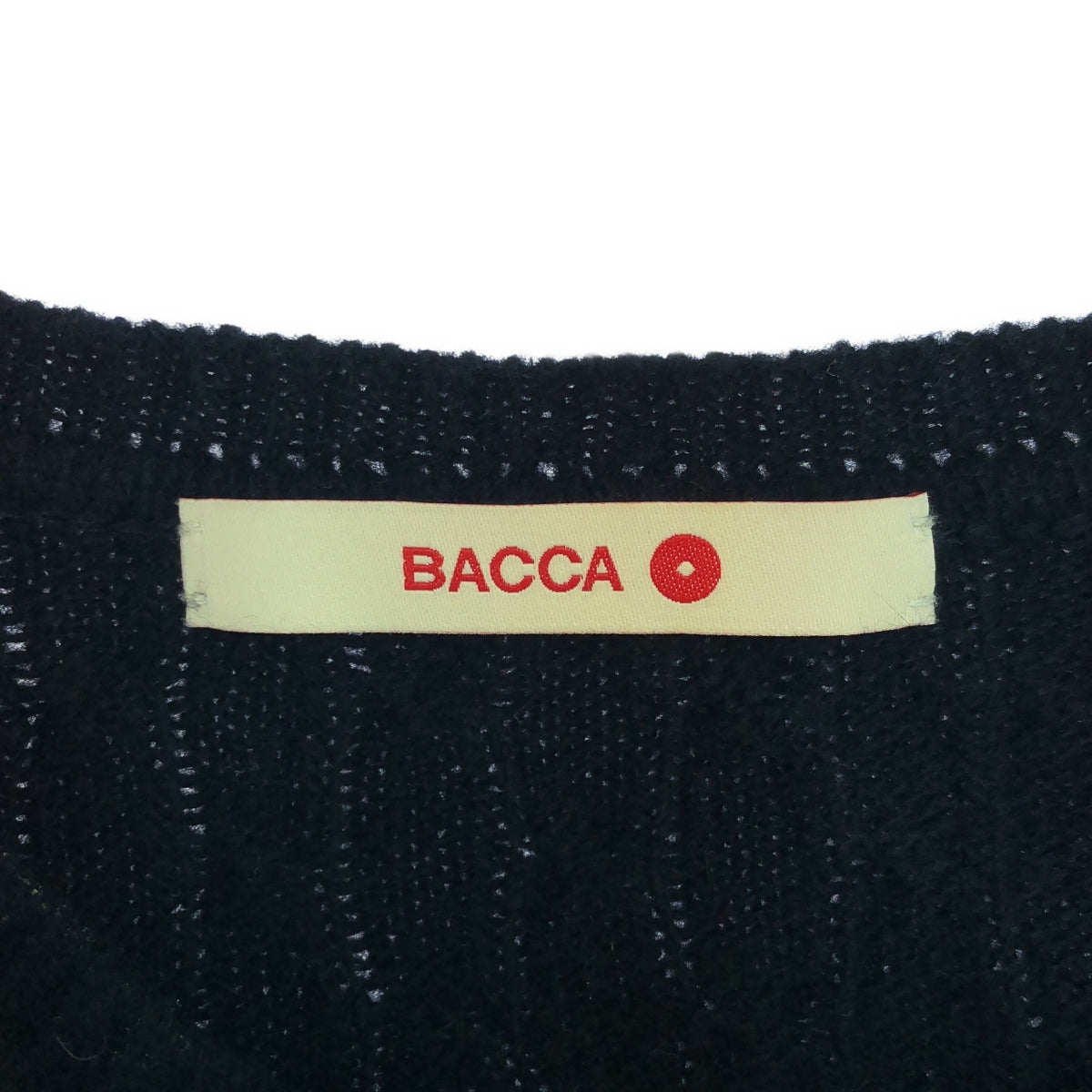 BACCA / 바카 | 2022AW | 울 캐시미어 케이블 스티치 니트 바디 | S | 다크 네이비 | 여성