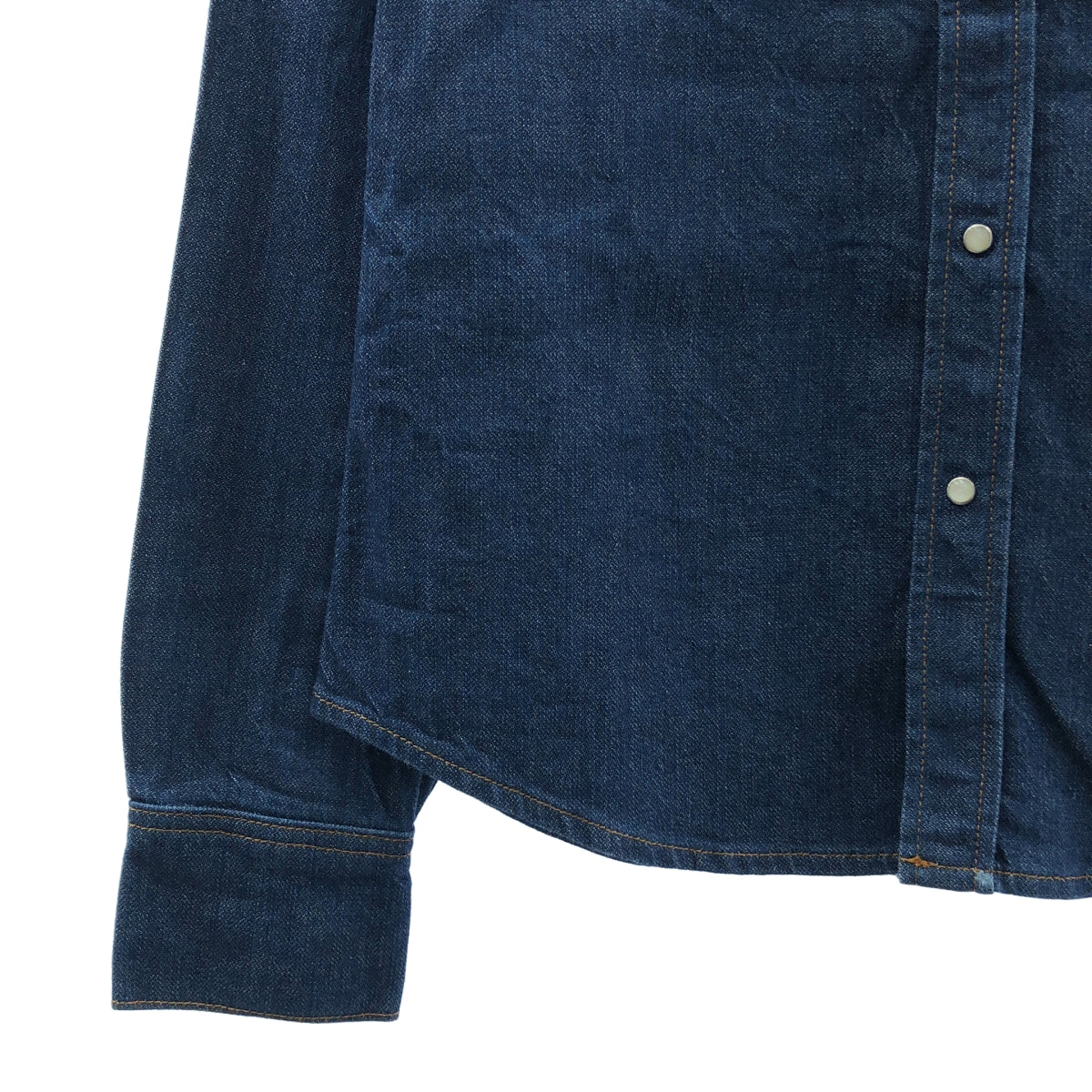 【美品】  Acne Studios / アクネストゥディオズ | Ewing Den デニム シャツ / FN-WN-BLOU000834 | 38 | インディゴ | レディース